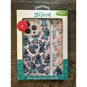 Lilo and Stitch Phone Case and Beaded Phone Strap iPhone 16 Pro Max